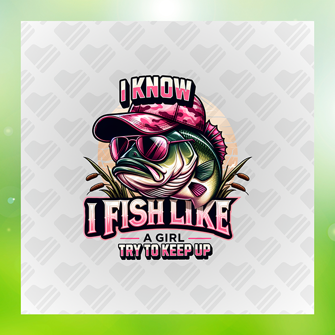 I Know I Fish Like Fishing Sticker