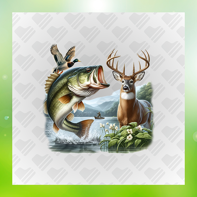 Fishing In The Wild Fishing Sticker