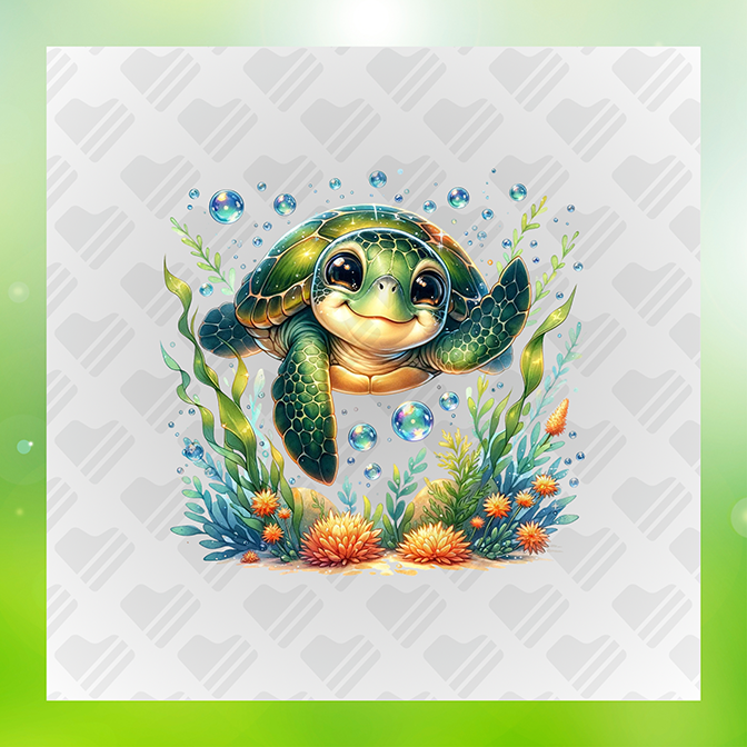 Turtle Under The Sea Ver.2 ss Turtle Sticker