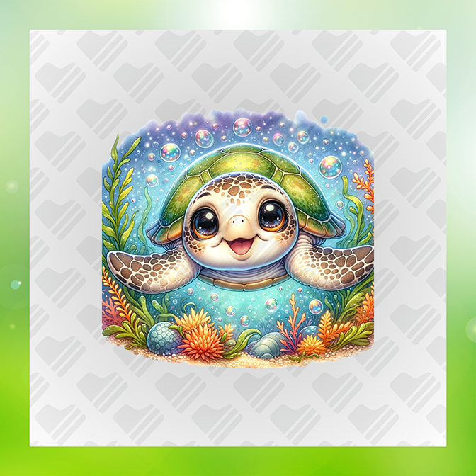 Happy Turtle Turtle Sticker