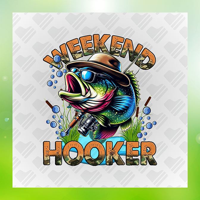 Weekend Hooker Sticker