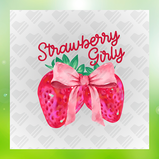 Strawberry Girly Sticker