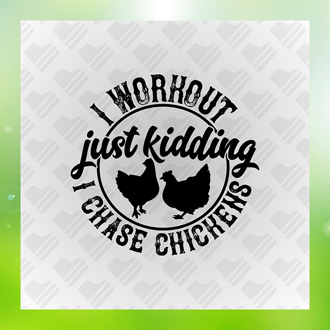 I Chase Chickens Sticker