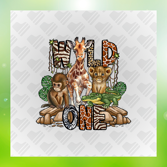 Wild One Zoo Crew Sticker