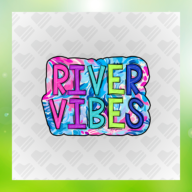 River Vibes v2 Sticker