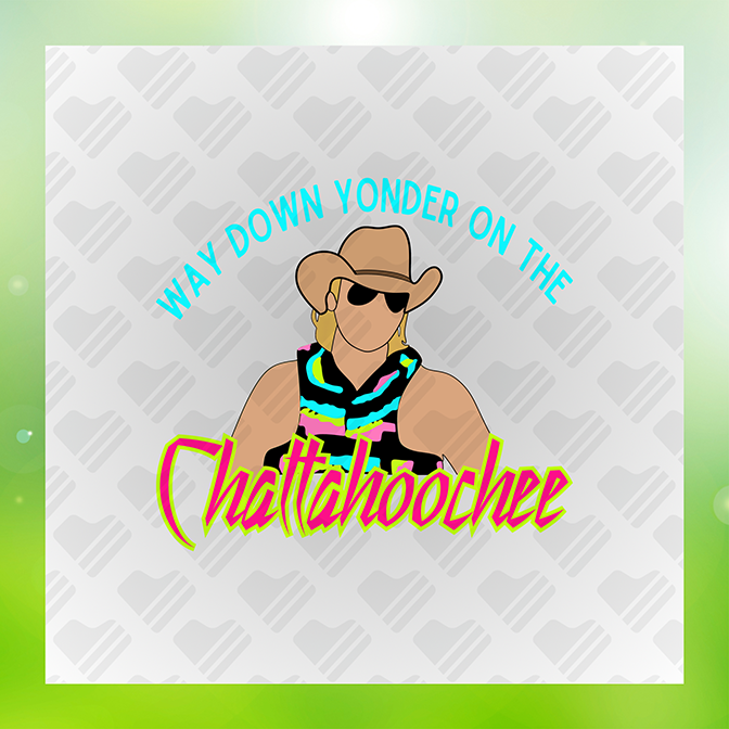 Chattahoochee River Theme Sticker