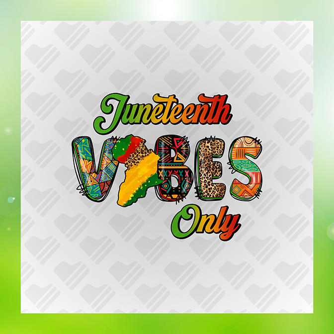 Juneteenth Vibes Only Juneteenth Sticker