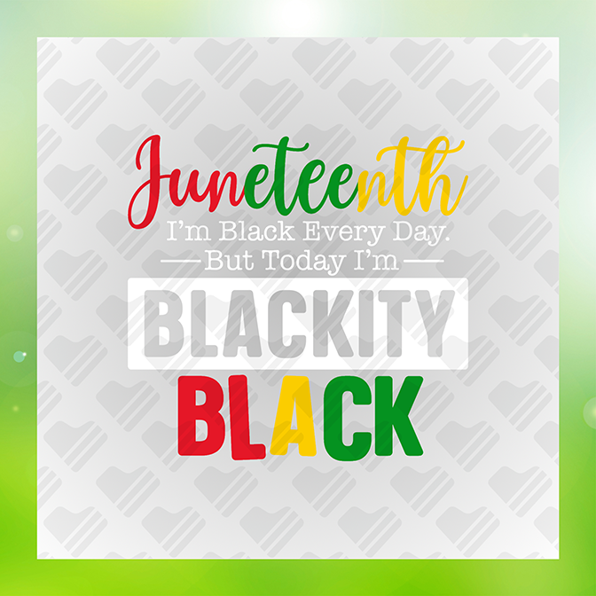 Juneteenth Blackity Black Juneteenth Sticker