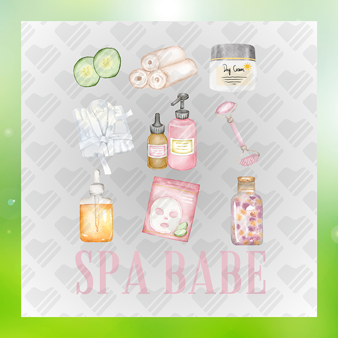 Spa Babe Occupation Sticker