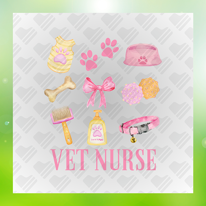 Vet Nurse Occupation Sticker