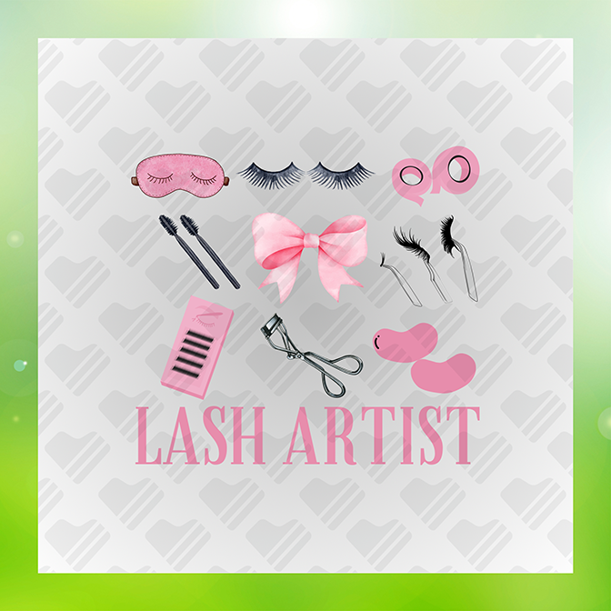 Lash Artist Occupation Sticker