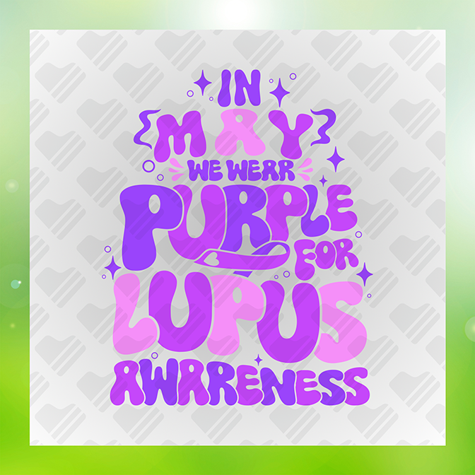 Purple 4 Lu[pus Awareness Lupus Sticker