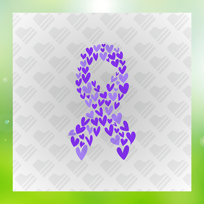 Purple Ribbon Lupus Awareness Lupus Sticker
