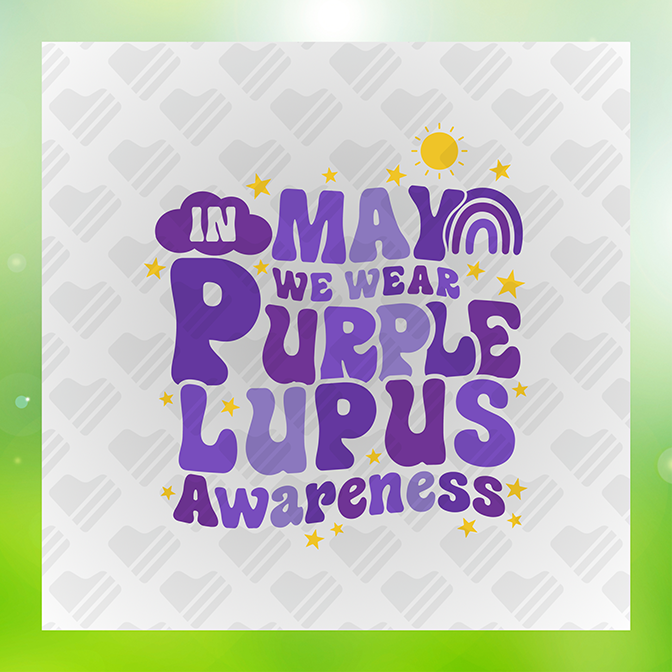 We Wear Purple For Lupus Sticker