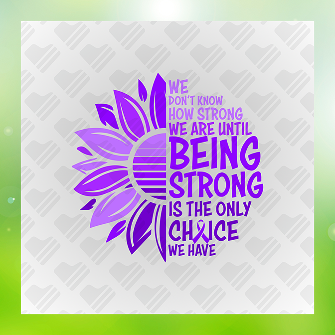 Being Strong Is The Only Choice Lupus Sticker