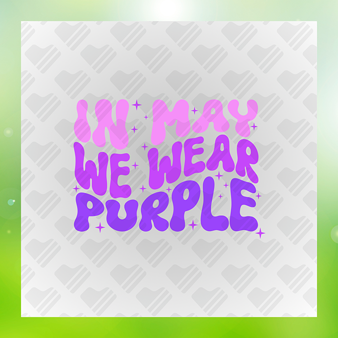 In May We Wear Purple Lupus Sticker