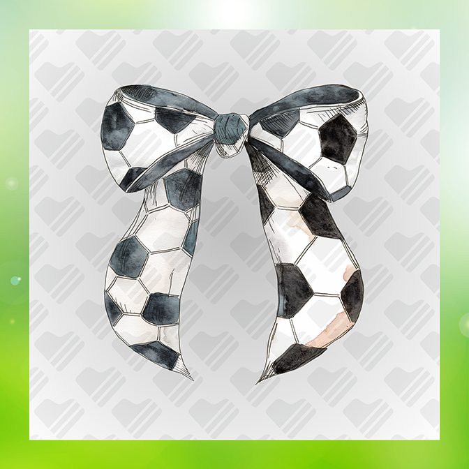 Soccer Ribbon Design Soccer Sticker