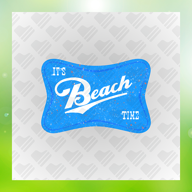 It's Beach Time Summer Sticker