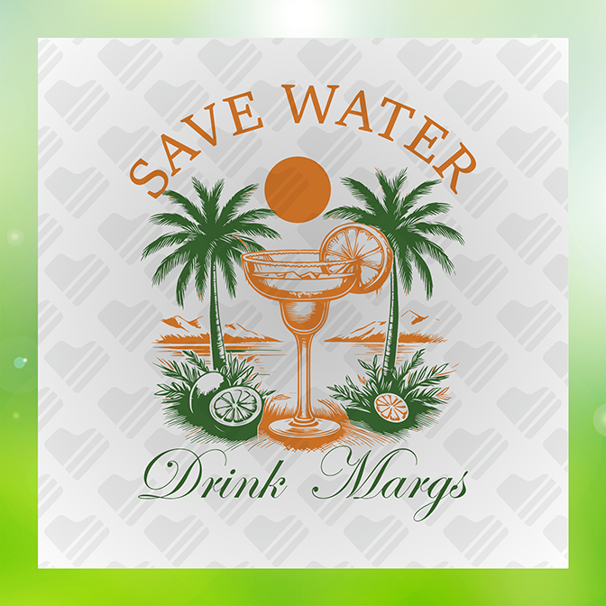 Save Water Summer Sticker
