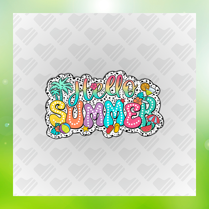 Hello Summer Sticker