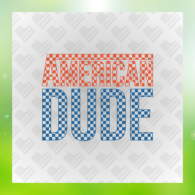 America Dude July 4th Sticker