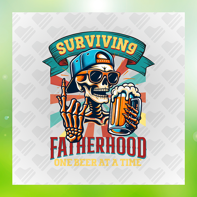 Surviving Fatherhood Dad Sticker