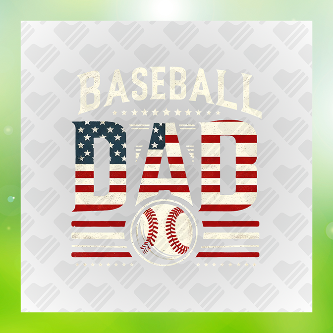 Baseball Dad Ver.4 Sticker