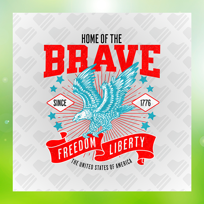 Home of The Brave Trump Sticker