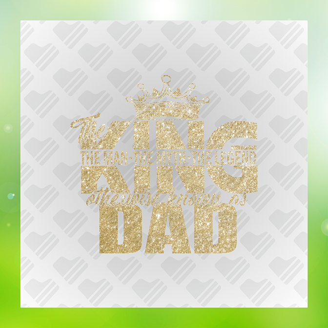 King Dad Dad Sticker