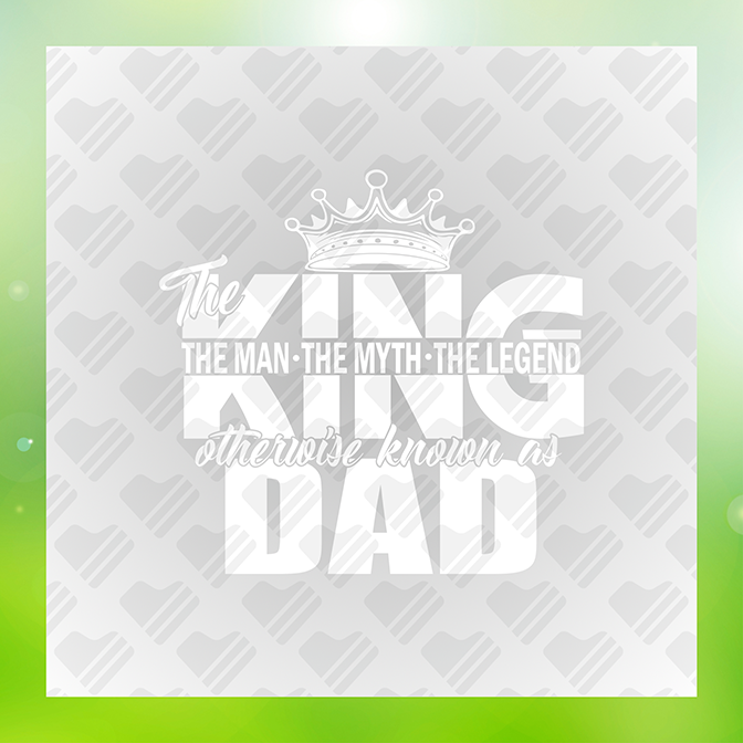 King Dad Dad Sticker