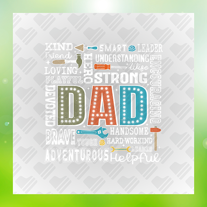 Strong Dad Dad Sticker