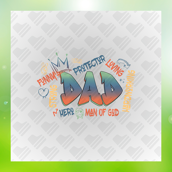 Funny Protector Loving Dad Sticker