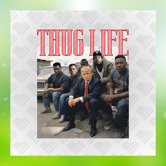 Thug Life Ver.2 Trump Sticker