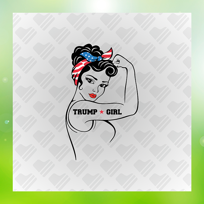 Trump Girl Trump Sticker