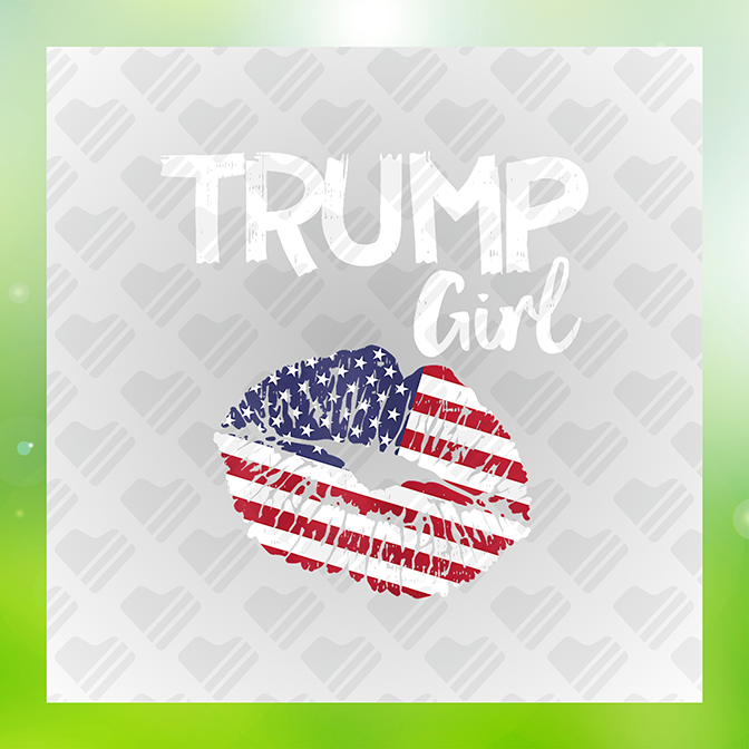 Trump Girl Ver.2 Trump Sticker