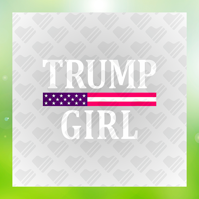 Trump Girl Ver.4 Trump Sticker
