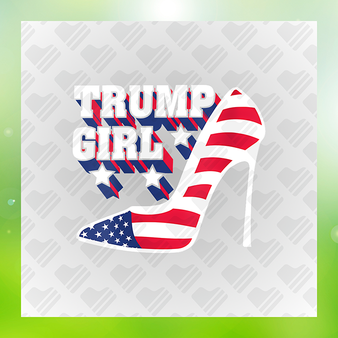 Trump Girl Ver.5 Trump Sticker