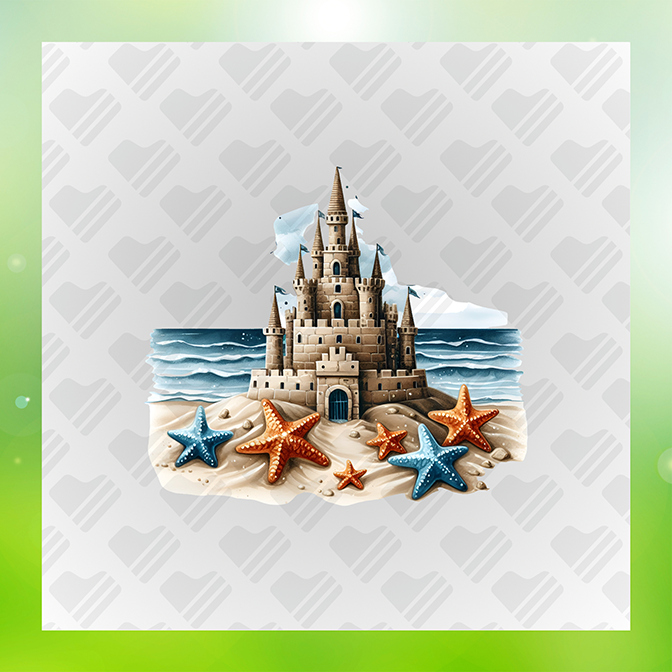 Sand Castle Summer Sticker