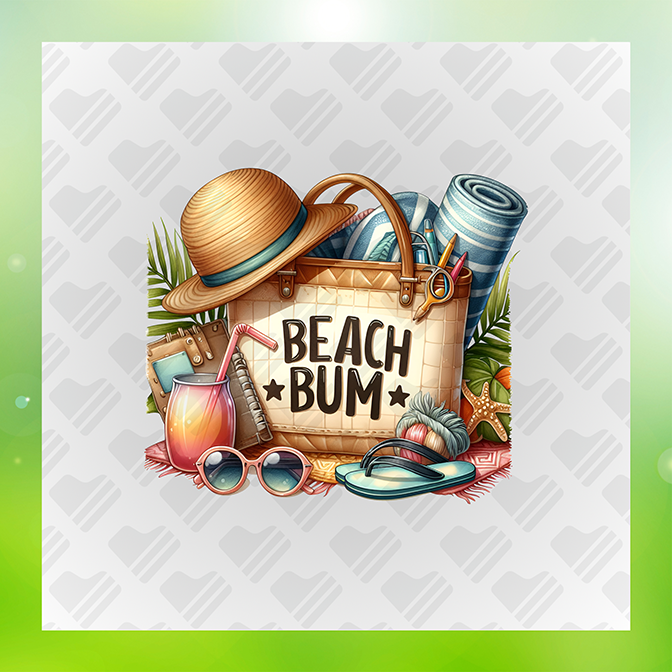 Beach Bum Ver.2 Summer Sticker