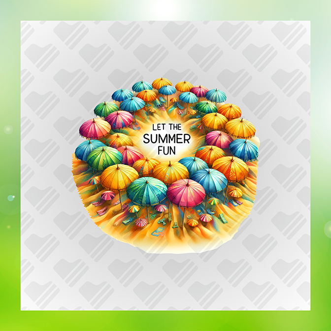 Let The Summer Fun Summer Sticker