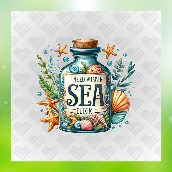 I Need Vitamin Sea Summer Sticker