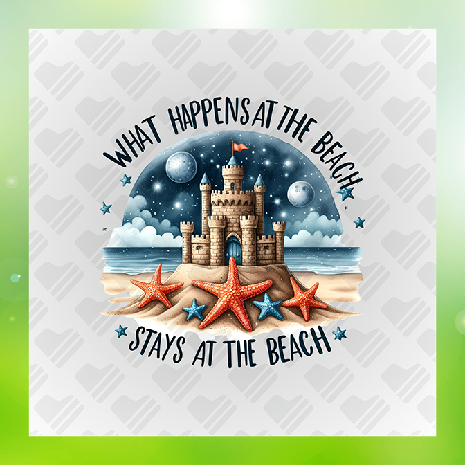 What Happens At the Beach Sticker