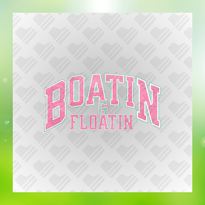 Boatin & Floatin Summer Sticker