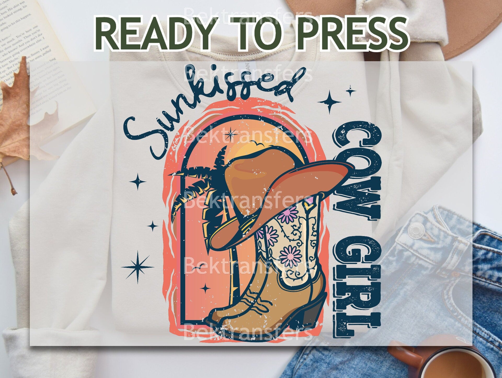 Sunkissed Cowgirl Transfer