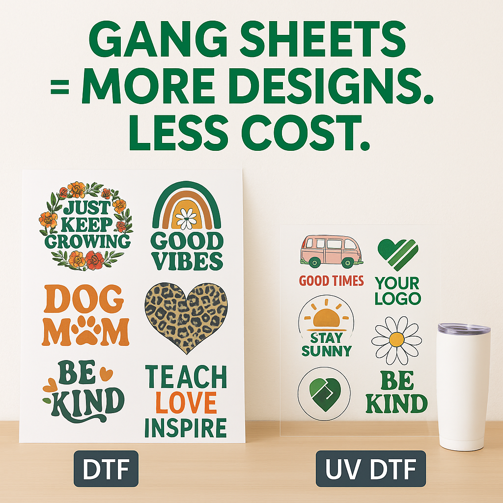 What is a Gang Sheet? (DTF vs UV DTF Explained