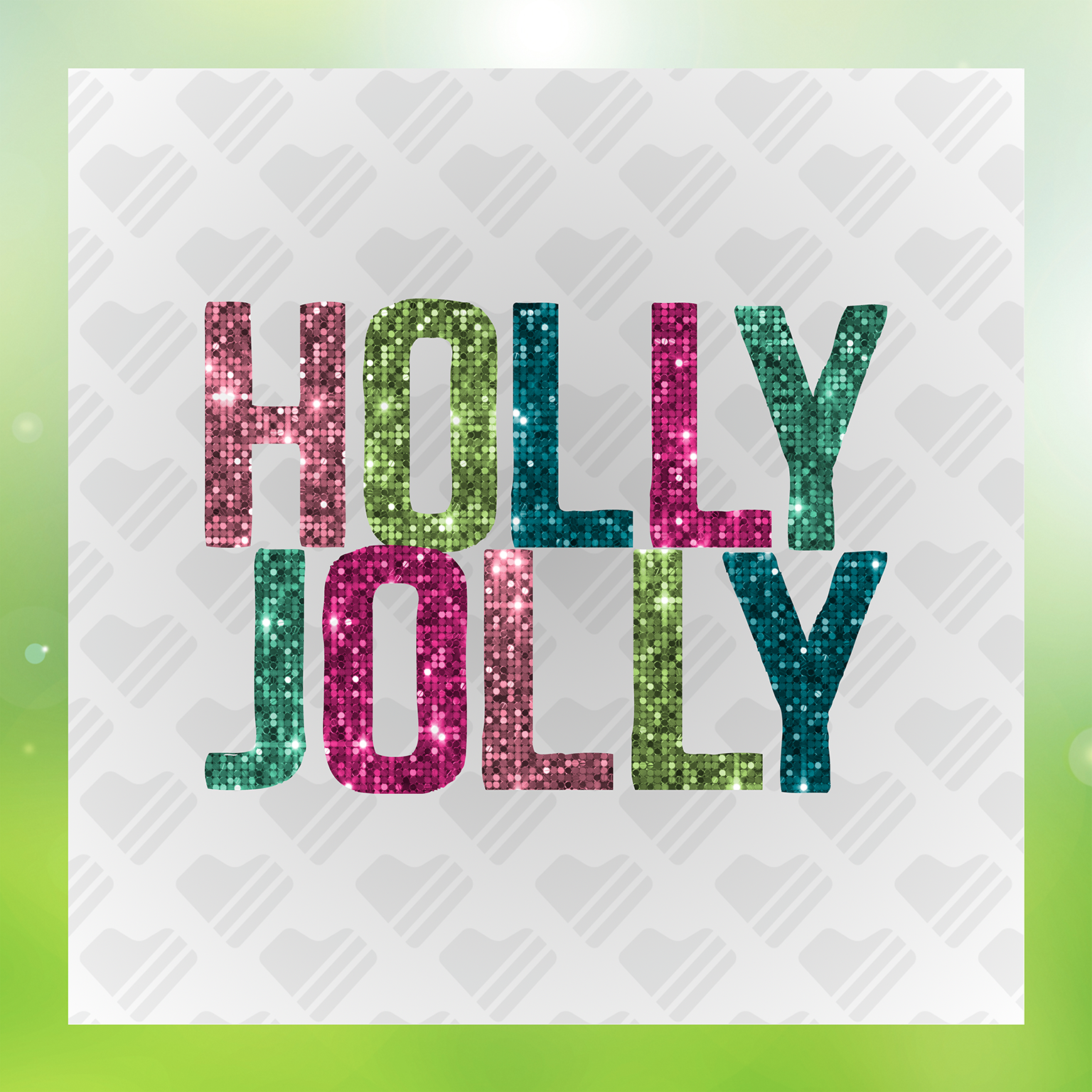 X-mas Holly Jolly Transfer