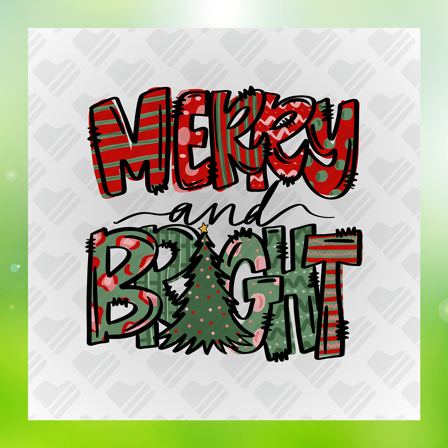 Holidays Merry And Bright Transfer