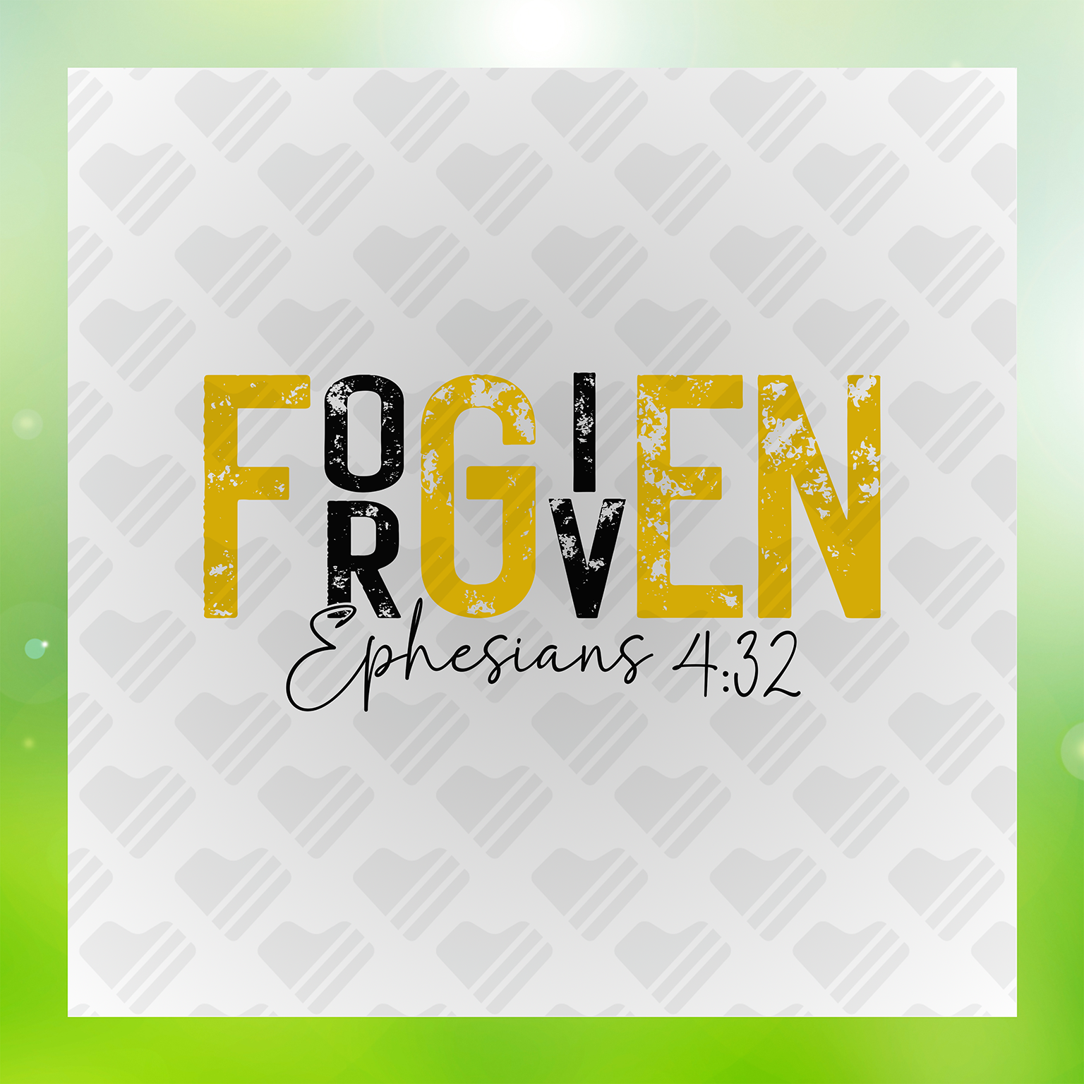 Daily Devotion Forgiven, Ephesians 4:32 Transfer