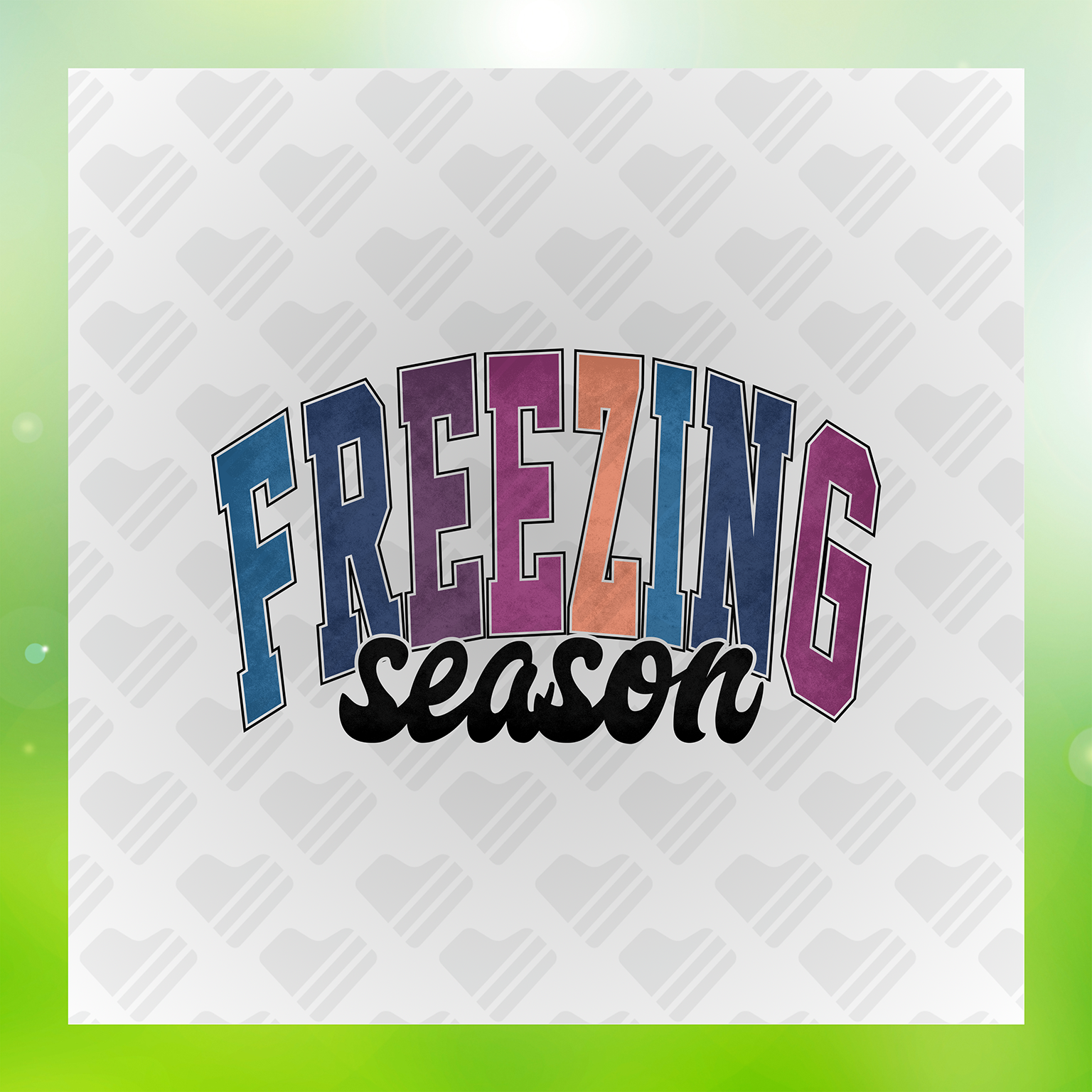 Freezing Season Colorful Transfer