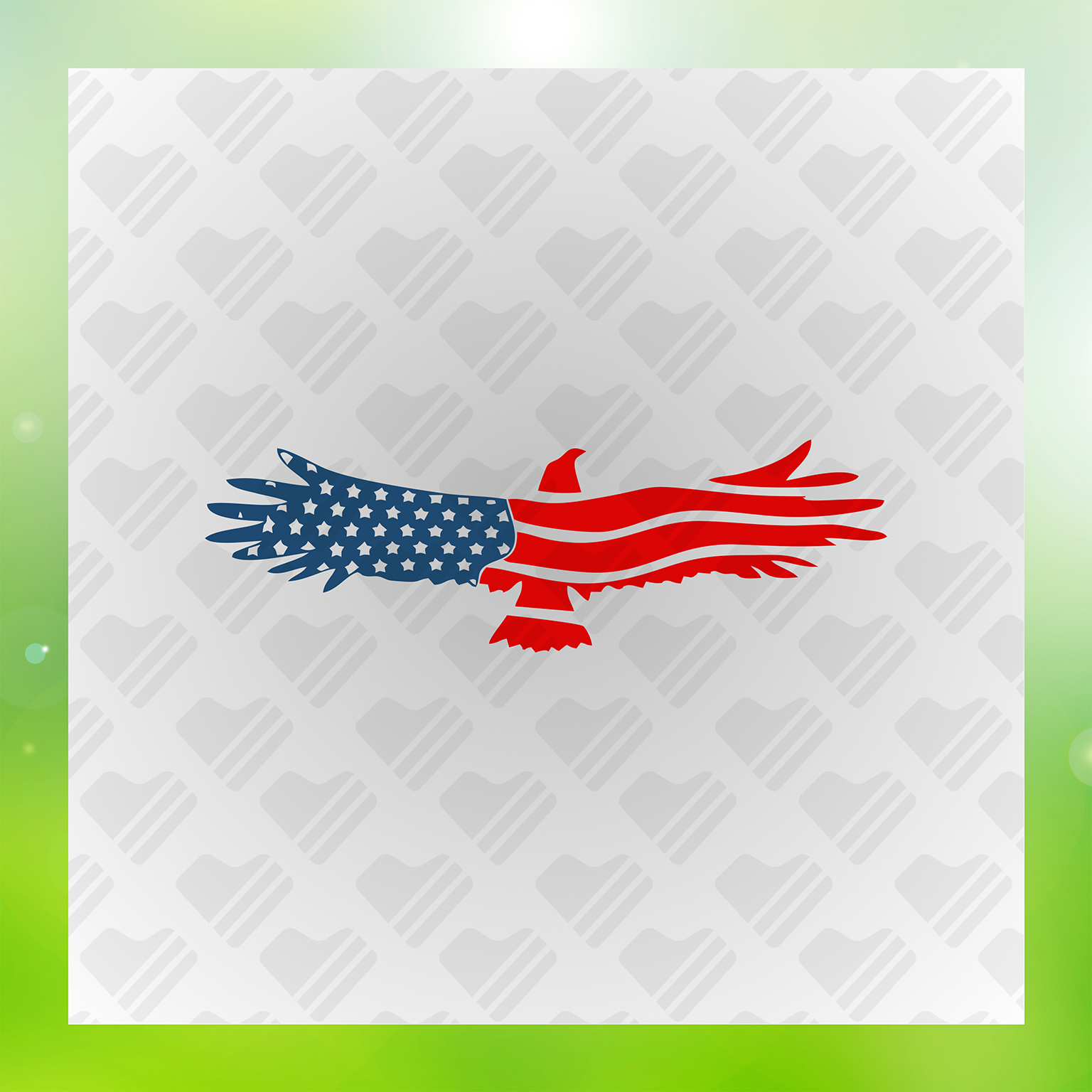 American Eagle Flag Transfer